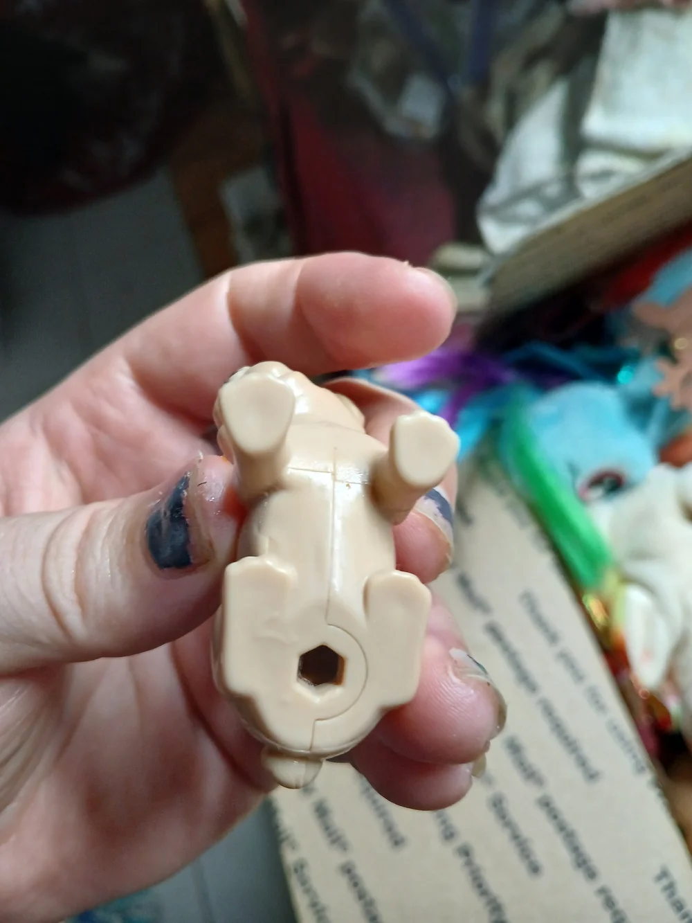 Mattel Barbie pet dog (specifically a bulldog/pug puppy),